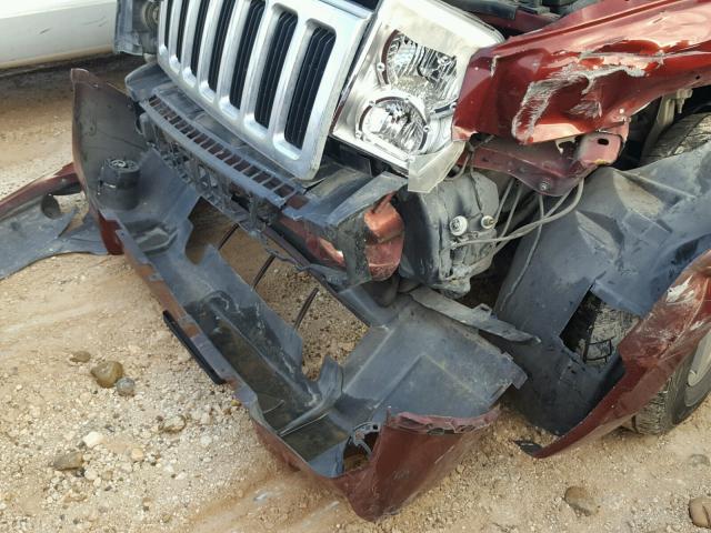 1J8HH48K48C187903 - 2008 JEEP COMMANDER MAROON photo 10