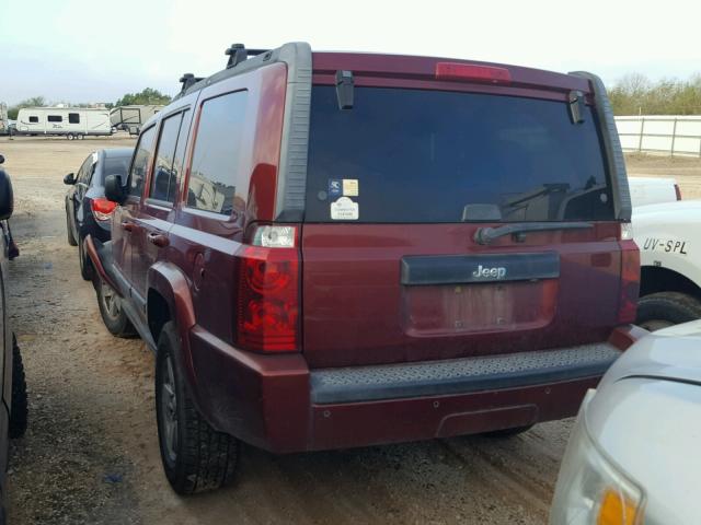 1J8HH48K48C187903 - 2008 JEEP COMMANDER MAROON photo 3