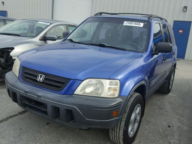 JHLRD2843YC010145 - 2000 HONDA CR-V LX BLUE photo 2