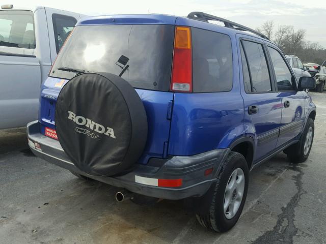 JHLRD2843YC010145 - 2000 HONDA CR-V LX BLUE photo 4