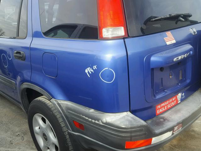 JHLRD2843YC010145 - 2000 HONDA CR-V LX BLUE photo 9