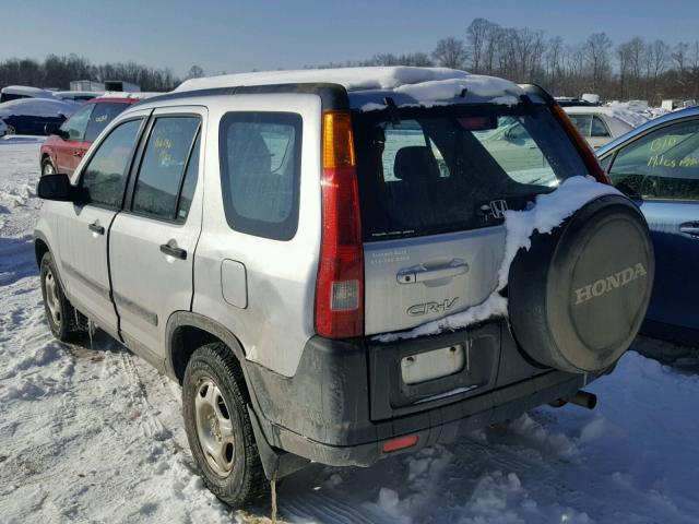 SHSRD78443U158268 - 2003 HONDA CR-V LX SILVER photo 3