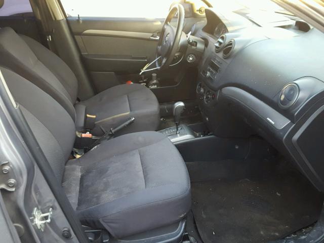 KL1TD56658B168024 - 2008 CHEVROLET AVEO BASE Gümüş fotoğraf 5