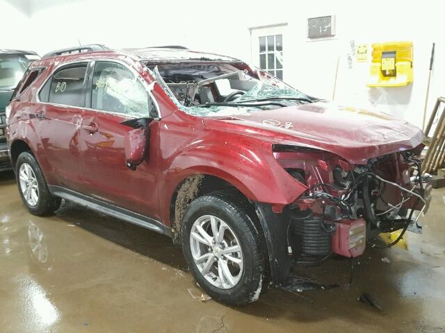 2GNALCEK4G1170181 - 2016 CHEVROLET EQUINOX LT BURGUNDY photo 1