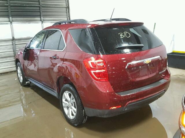 2GNALCEK4G1170181 - 2016 CHEVROLET EQUINOX LT BURGUNDY photo 3