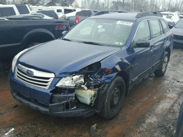 4S4BRBAC4B3318462 - 2011 SUBARU OUTBACK 2. BLUE photo 2