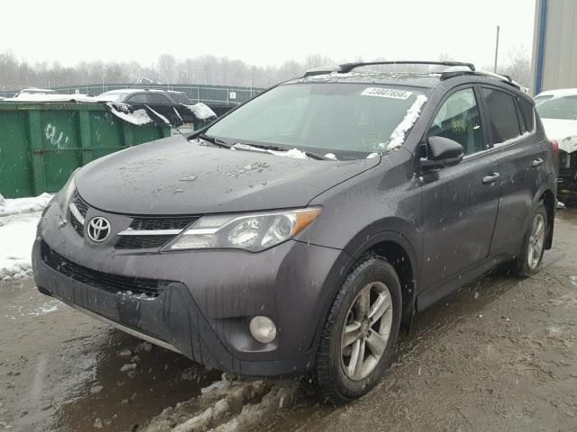 2T3RFREV9EW165689 - 2014 TOYOTA RAV4 XLE CHARCOAL photo 2