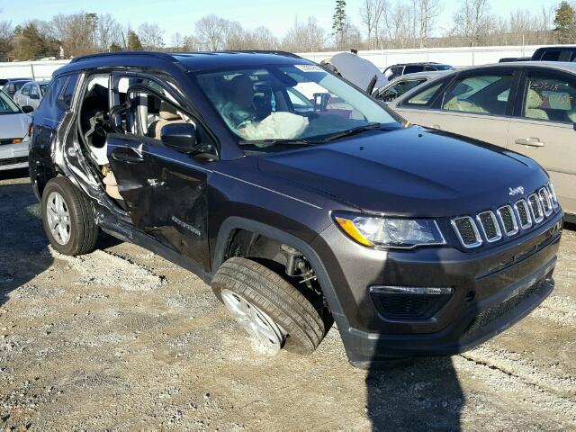 3C4NJDAB8JT144782 - 2018 JEEP COMPASS SP GRAY photo 1