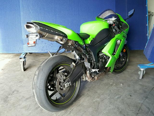 JKAZX4P117A011189 - 2007 KAWASAKI ZX600 P GREEN photo 4