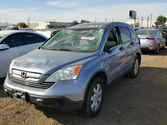 JHLRE48507C097308 - 2007 HONDA CR-V EX BLUE photo 2