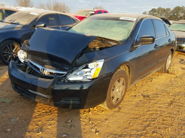 3HGCM56496G707631 - 2006 HONDA ACCORD LX BLACK photo 2