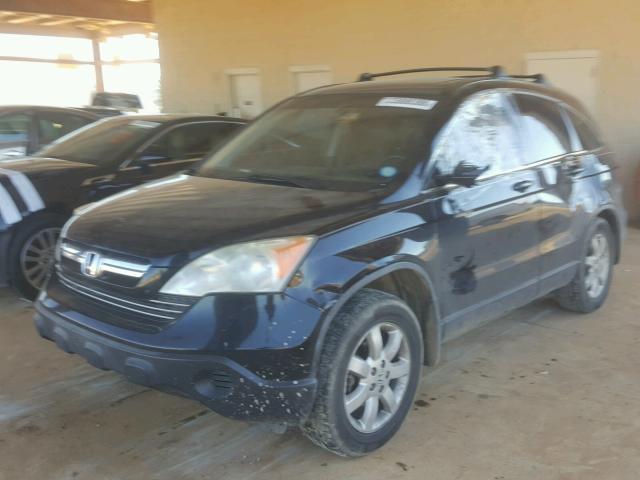 JHLRE38778C013224 - 2008 HONDA CR-V EXL BLACK photo 2