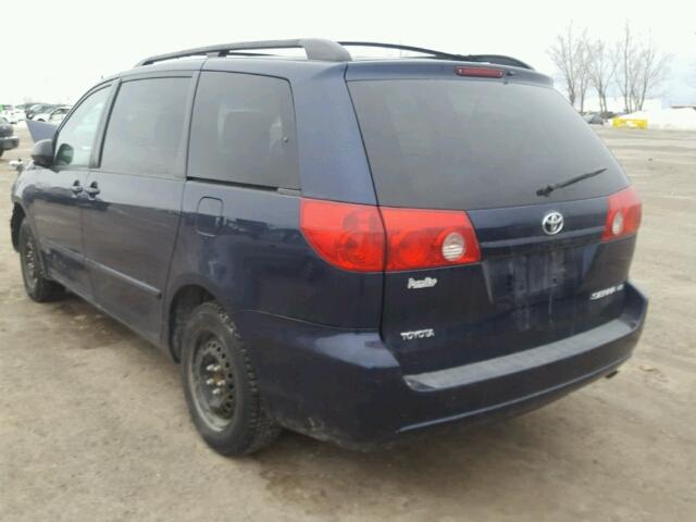 5TDZA23CX6S544646 - 2006 TOYOTA SIENNA CE BLUE photo 3