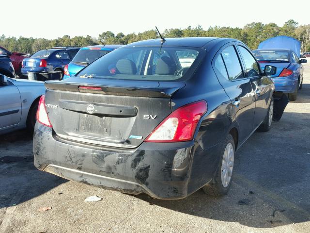 3N1CN7AP4FL957510 - 2015 NISSAN VERSA S BLACK photo 4