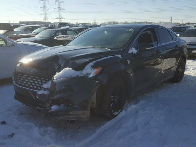 3FA6P0HD3ER135077 - 2014 FORD FUSION SE BLACK photo 2