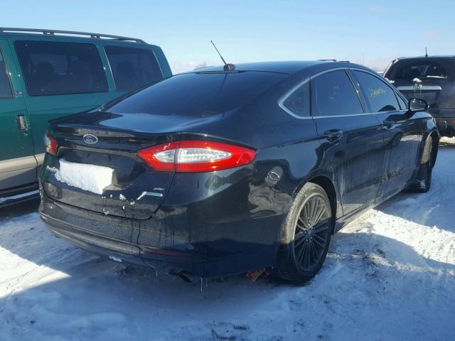 3FA6P0HD3ER135077 - 2014 FORD FUSION SE BLACK photo 4