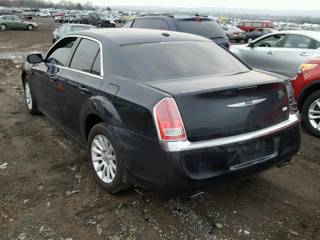 2C3CCAAG0CH198735 - 2012 CHRYSLER 300 BLACK photo 3