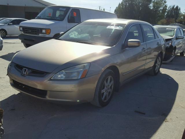 1HGCM66523A090310 - 2003 HONDA ACCORD EX BEIGE photo 2