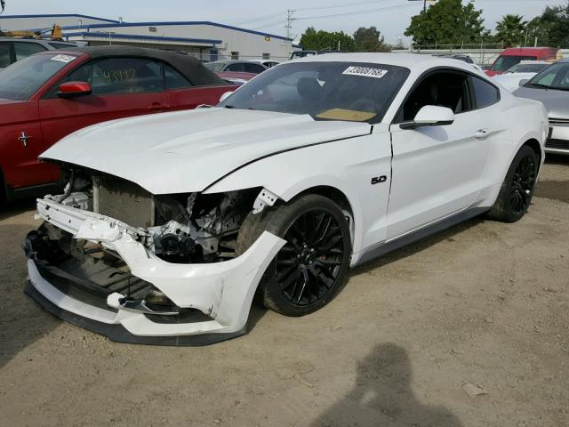 1FA6P8CF4F5408247 - 2015 FORD MUSTANG GT WHITE photo 2