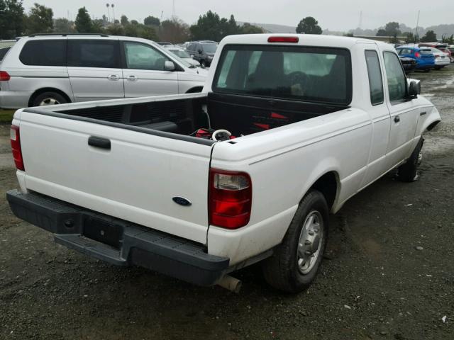 1FTYR14U35PB11023 - 2005 FORD RANGER SUP WHITE photo 4