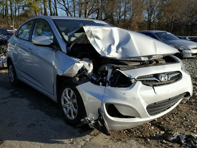 KMHCT4AEXDU521484 - 2013 HYUNDAI ACCENT GLS SILVER photo 1