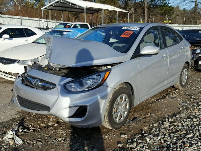 KMHCT4AEXDU521484 - 2013 HYUNDAI ACCENT GLS SILVER photo 2