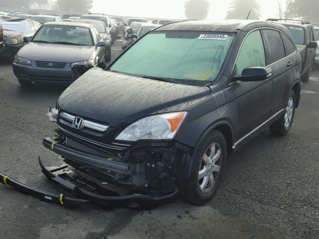 JHLRE48778C066186 - 2008 HONDA CR-V EXL BLACK photo 2