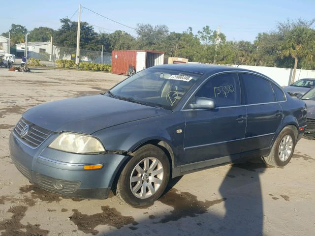 WVWPD63B23P261550 - 2003 VOLKSWAGEN PASSAT GLS BLUE photo 2