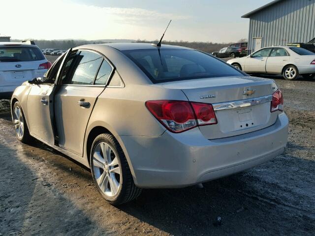 1G1PH5S99B7149767 - 2011 CHEVROLET CRUZE LTZ BEIGE photo 3