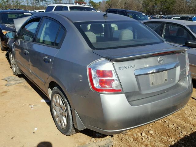 3N1AB6AP0CL643424 - 2012 NISSAN SENTRA 2.0 SILVER photo 3