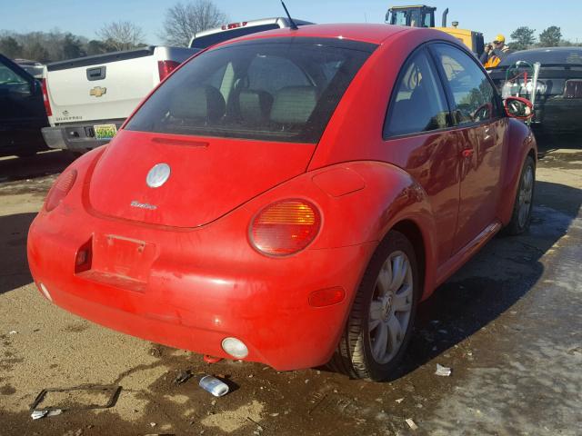 3VWCD21C03M441406 - 2003 VOLKSWAGEN NEW BEETLE RED photo 4