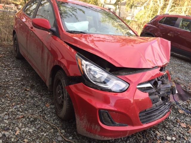 KMHCT4AE0EU780390 - 2014 HYUNDAI ACCENT GLS RED photo 1