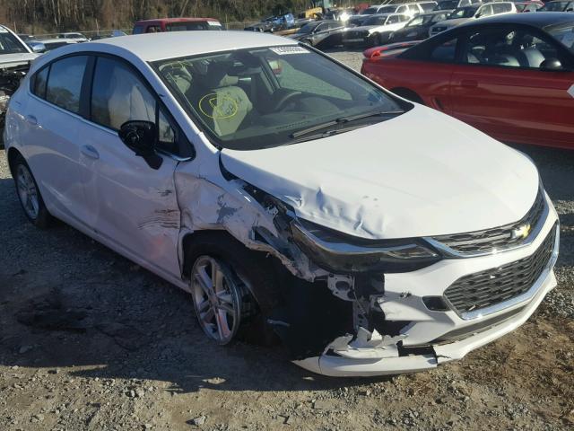 3G1BE6SM3HS573386 - 2017 CHEVROLET CRUZE LT WHITE photo 1