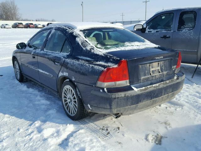 YV1RS58D232258576 - 2003 VOLVO S60 2.4T BLUE photo 3