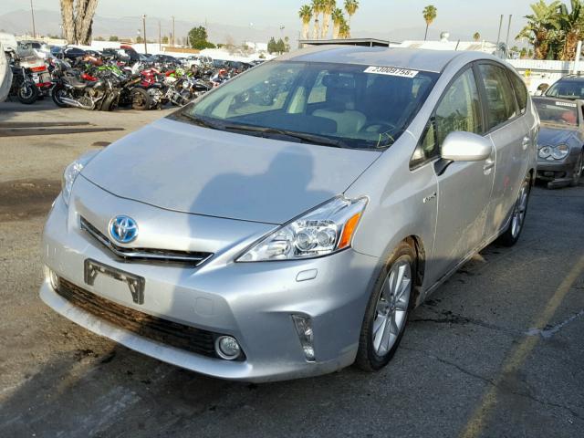 JTDZN3EU1E3332198 - 2014 TOYOTA PRIUS V SILVER photo 2