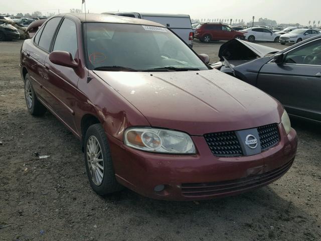 3N1CB51D74L848488 - 2004 NISSAN SENTRA 1.8 BURGUNDY photo 1