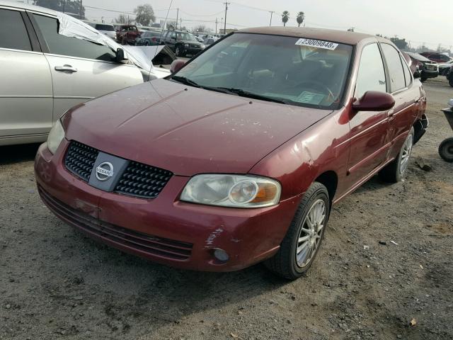 3N1CB51D74L848488 - 2004 NISSAN SENTRA 1.8 BURGUNDY photo 2