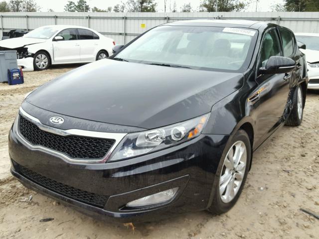 KNAGN4A79B5129800 - 2011 KIA OPTIMA EX BLACK photo 2