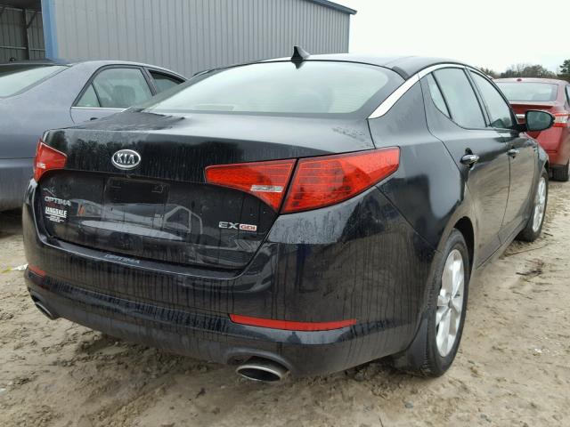 KNAGN4A79B5129800 - 2011 KIA OPTIMA EX BLACK photo 4