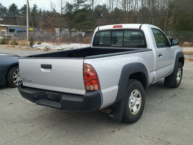 5TFPX4EN3CX008658 - 2012 TOYOTA TACOMA SILVER photo 4