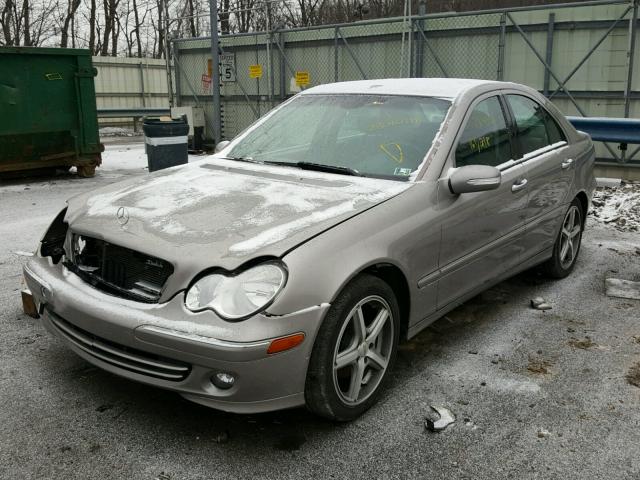 WDBRF92H67F923621 - 2007 MERCEDES-BENZ C 280 4MAT BEIGE photo 2