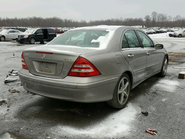 WDBRF92H67F923621 - 2007 MERCEDES-BENZ C 280 4MAT BEIGE photo 4