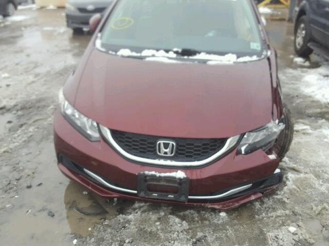 19XFB2F52DE207795 - 2013 HONDA CIVIC LX RED photo 9