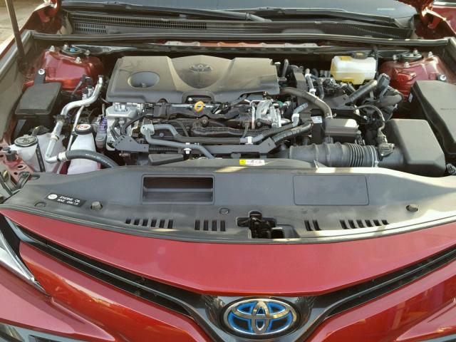 4T1B31HK7JU500299 - 2018 TOYOTA CAMRY LE BURGUNDY photo 7