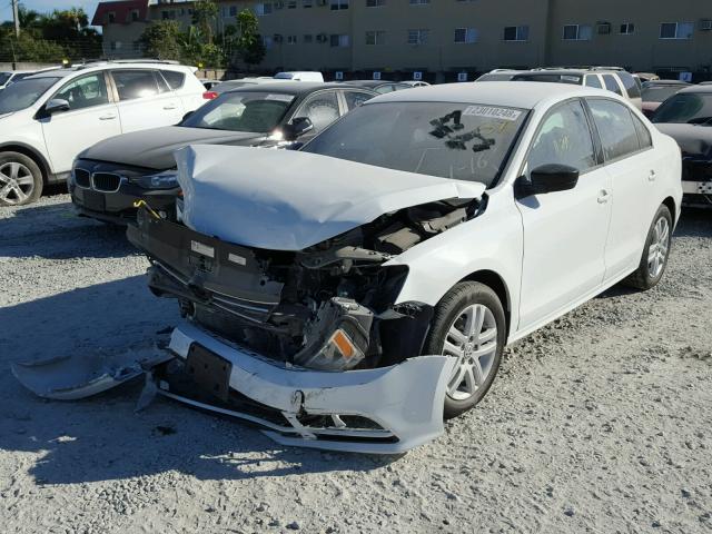 3VW2K7AJ4FM248399 - 2015 VOLKSWAGEN JETTA BASE WHITE photo 2