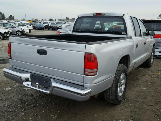 1D7HL48NX3S146213 - 2003 DODGE DAKOTA QUA SILVER photo 4