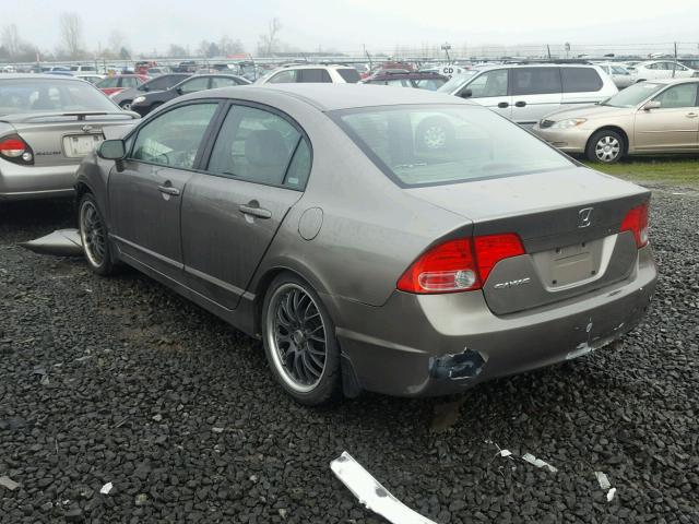 JHMFA16507S005695 - 2007 HONDA CIVIC LX BEIGE photo 3