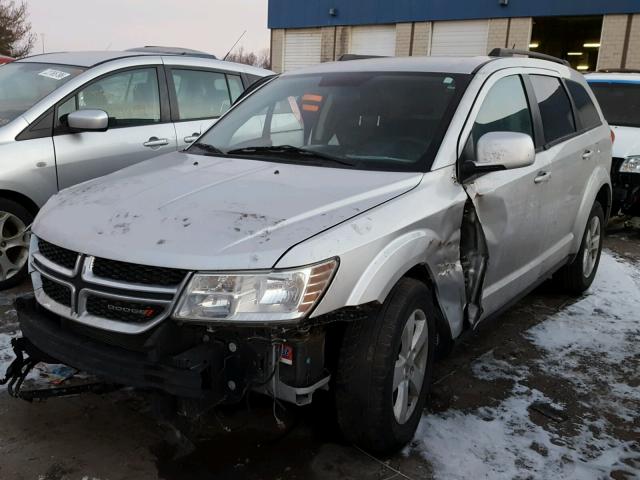 3C4PDCBG6CT396182 - 2012 DODGE JOURNEY SX SILVER photo 2