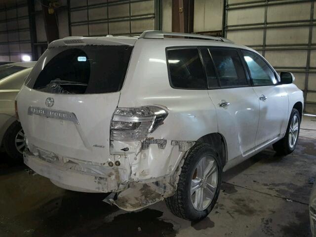 5TDDK3EH9AS015655 - 2010 TOYOTA HIGHLANDER WHITE photo 4