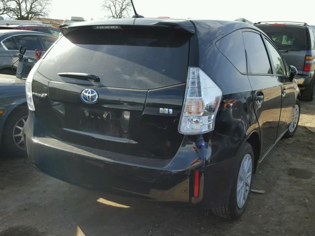 JTDZN3EU4EJ015365 - 2014 TOYOTA PRIUS V BLACK photo 4